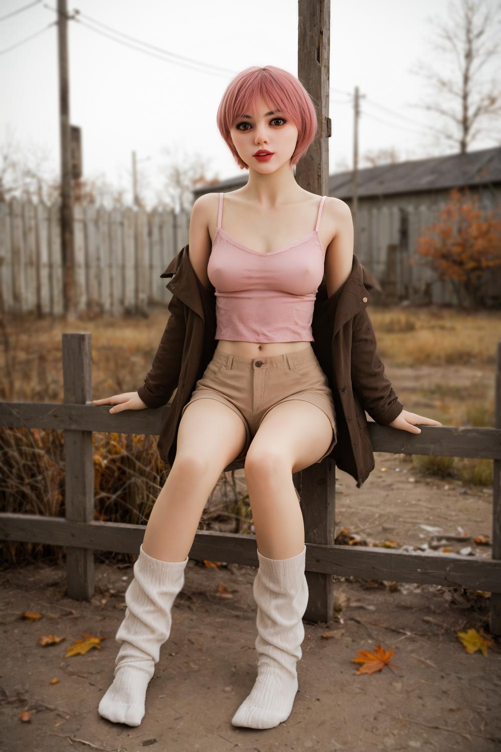 Lacey - 148cm B-cup Realistic TPE Sex Doll + Free Second Head - Aibei Doll