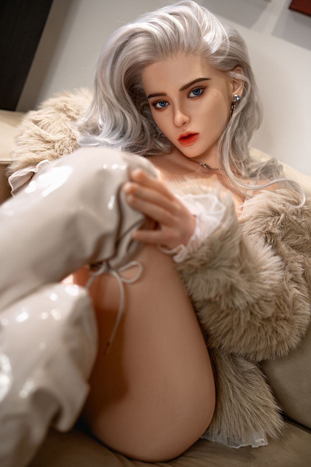 Nora - 148-164cm Silicone Head Realistic Sex Doll with ROS Oral - SY Doll