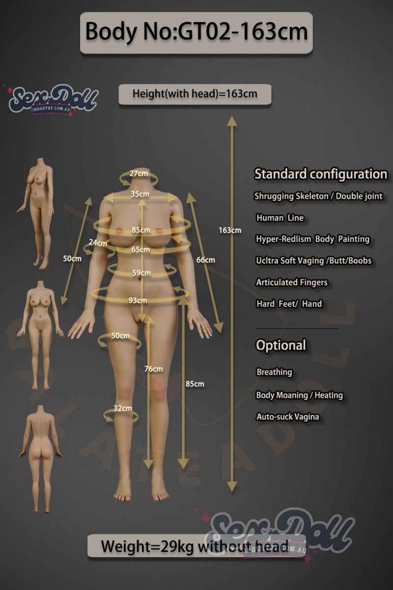 Erica - 163cm Full Silicone Realistic Skin with ROS - Galatea Doll