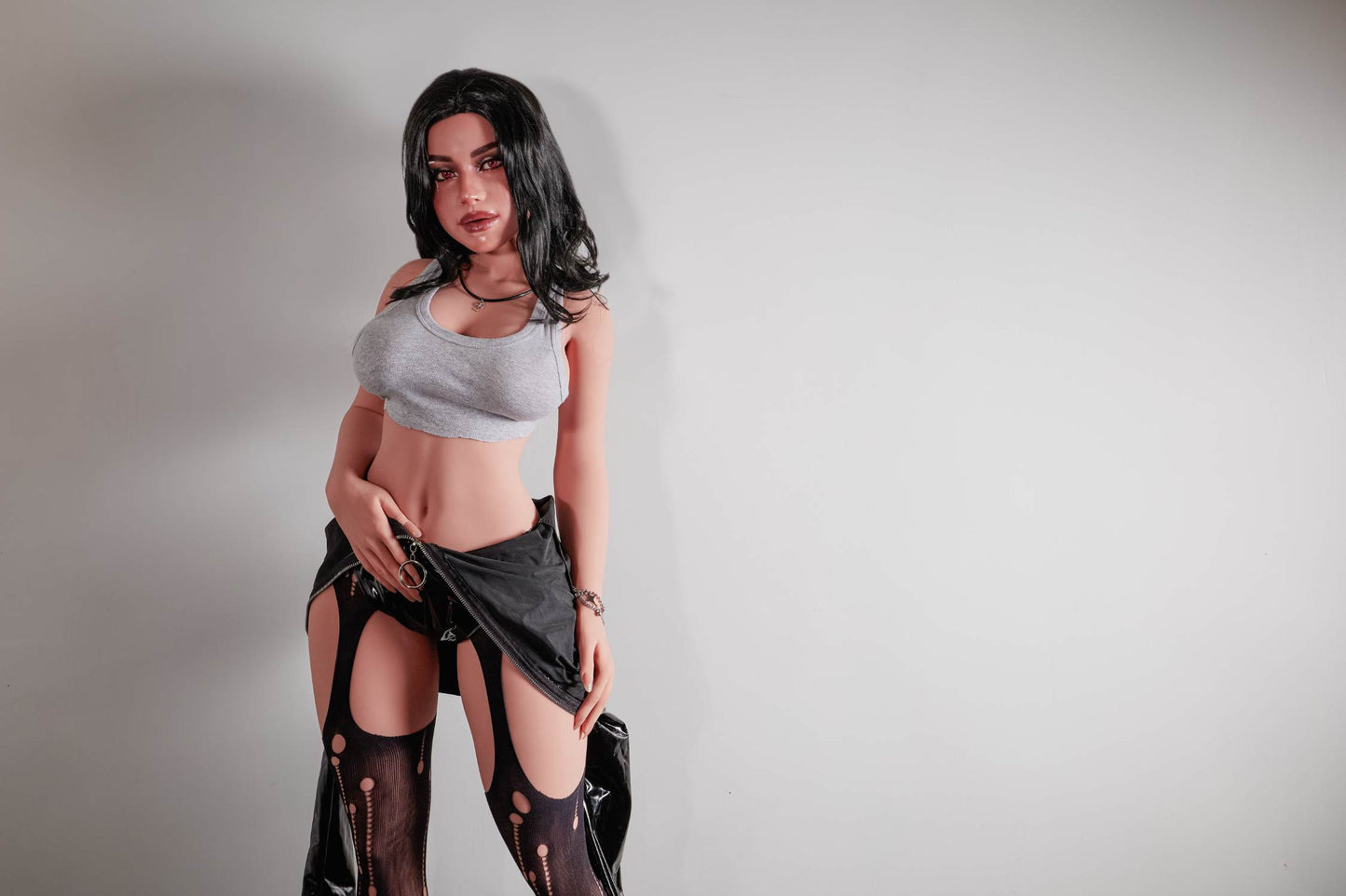 Reese - 154cm F-cup Realistic TPE Sex Doll with Silicone Head and ROS Oral - Climax Doll