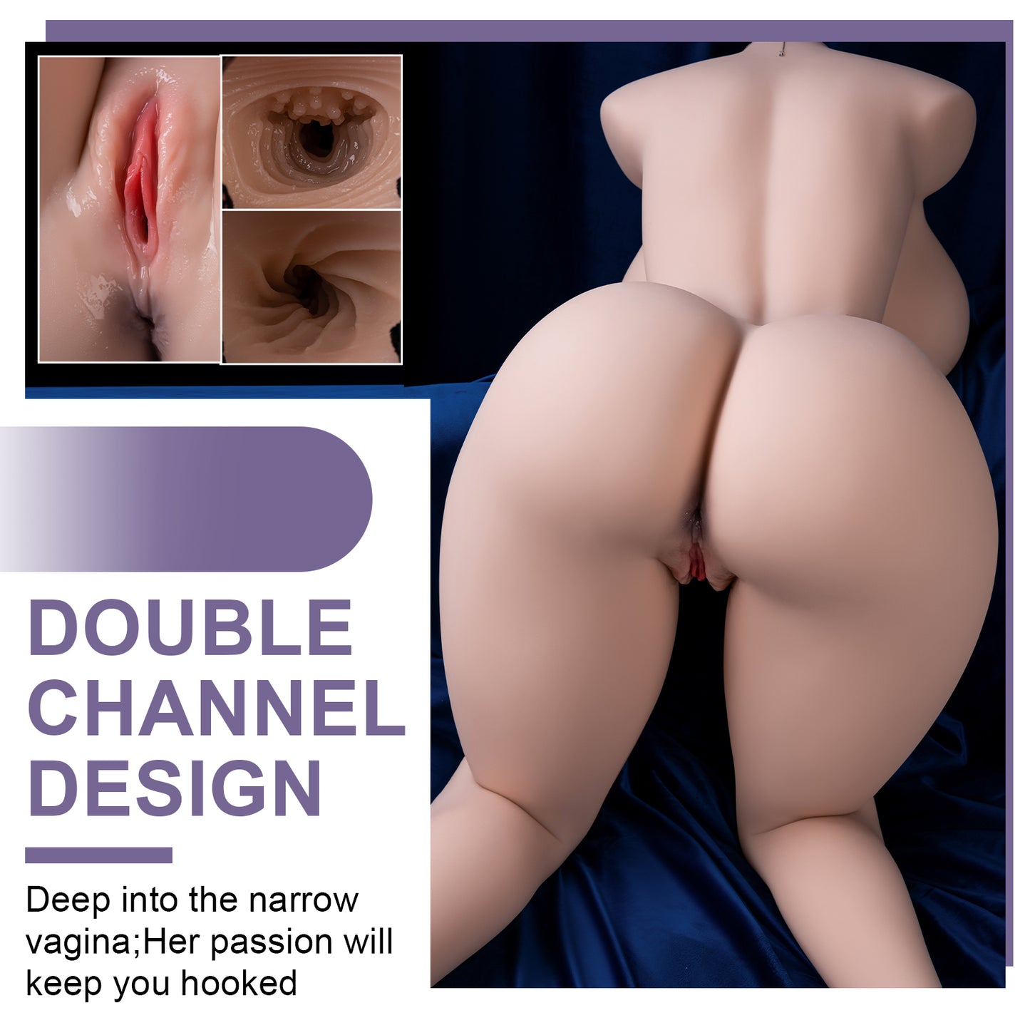 Sannie - 123cm E-cup Premium TPE Sex Doll Torso - Xise Doll