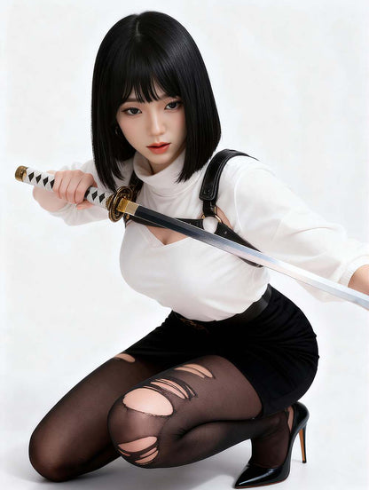 Lily - 148-169cm Silicone Head Realistic Sex Doll with ROS Oral - SY Doll