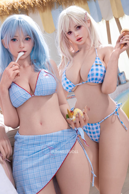 Alice- Premium Lifelike Silicone Head Sex Doll with ROS Oral option - FunWest Doll