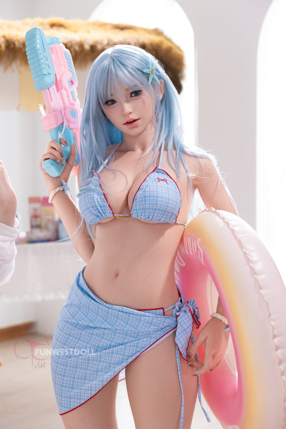 Alice- Premium Lifelike Silicone Head Sex Doll with ROS Oral option - FunWest Doll