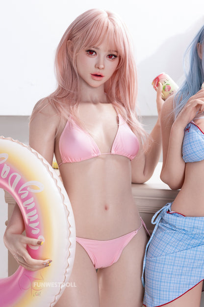 Lucy- Premium Lifelike Silicone Head Sex Doll with ROS Oral option - FunWest Doll