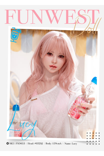 Lucy- Premium Lifelike Silicone Head Sex Doll with ROS Oral option - FunWest Doll