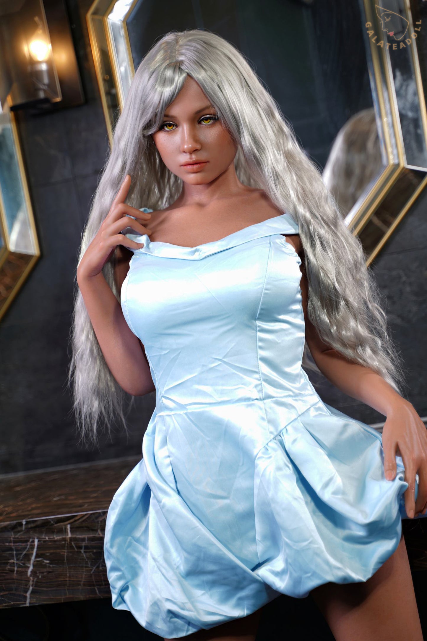 Crystal- 167cm Full Silicone Lifelike Sex Doll with ROS Oral - Galatea Doll
