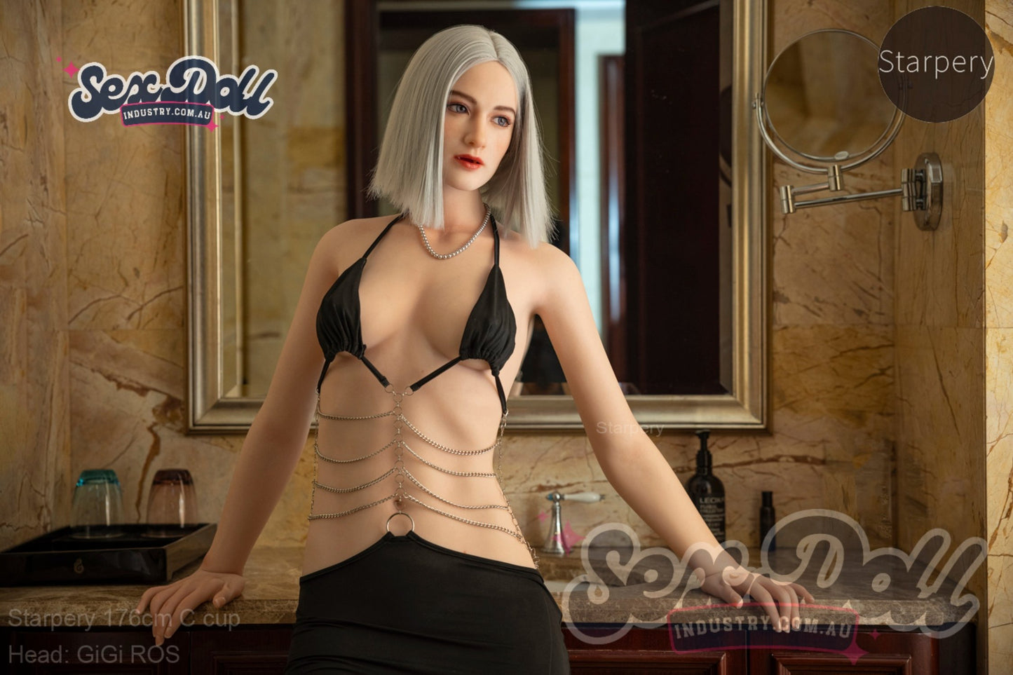 Gigi - 176cm C-cup Silicone Head Sex Doll with Weight Reduced – Starpery Doll