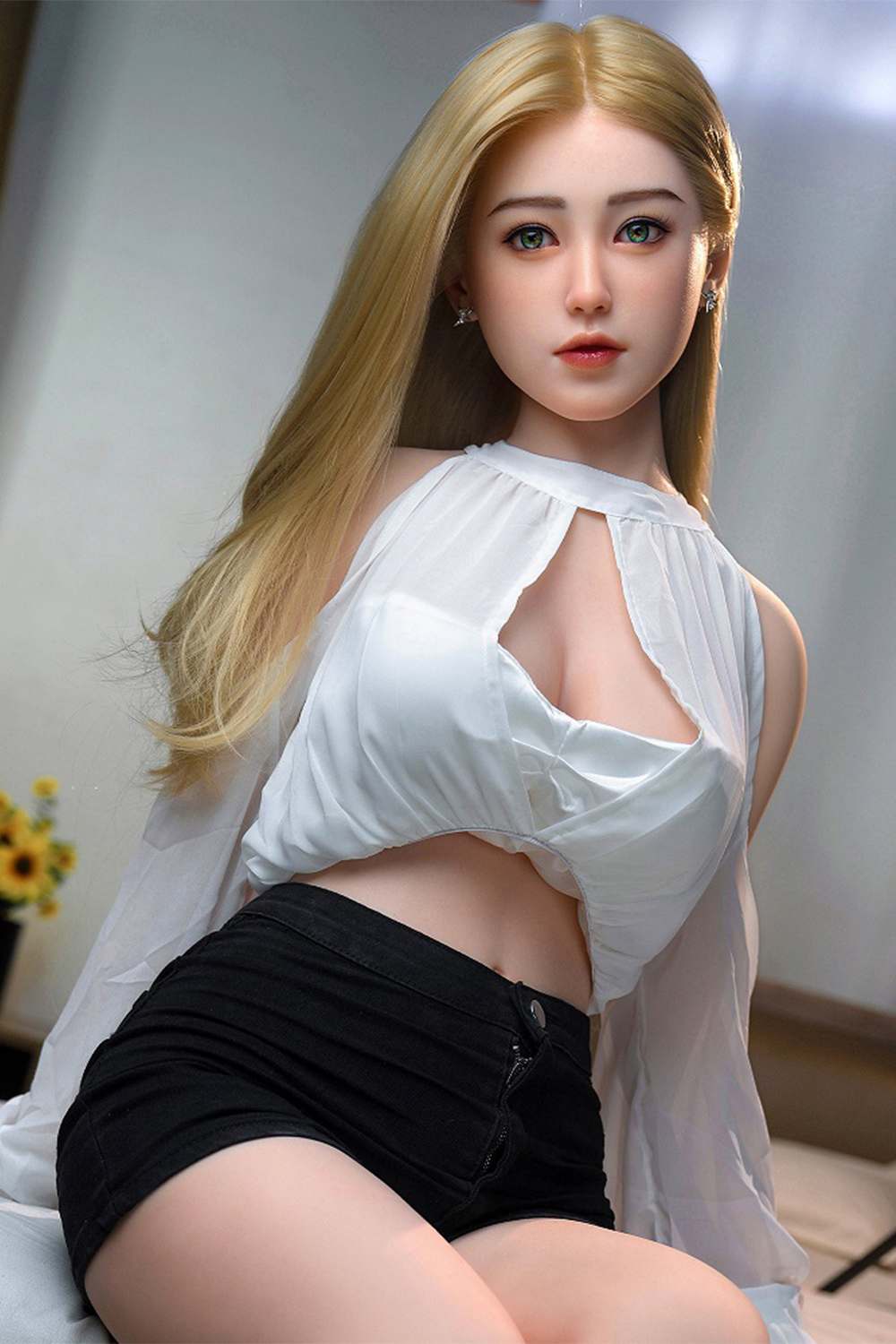 Nancy - 148-169cm Realistic Love Doll with Silicone Head & 43-Joint Yoga Skeleton - QY Doll