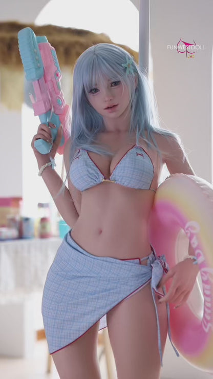 Alice- Premium Lifelike Silicone Head Sex Doll with ROS Oral option - FunWest Doll